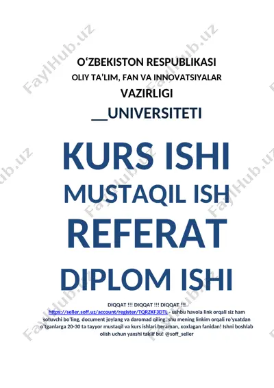 hind-yevropa tili haqida kurs ishi — DOCX