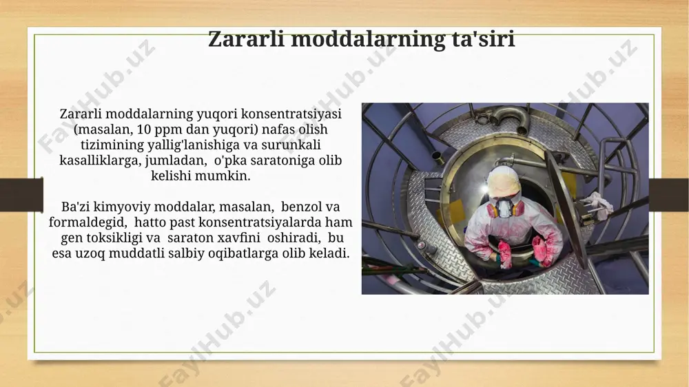 ishchi muhiti havosidagi fizik va kimyoviy omillar - Page 3