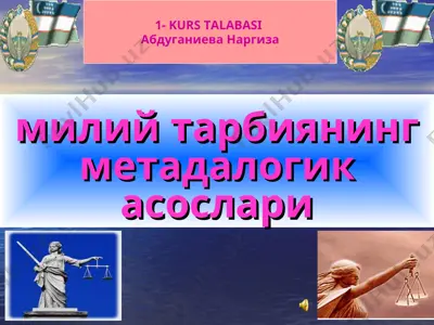 tarbiya jarayoniva usullari — PPT