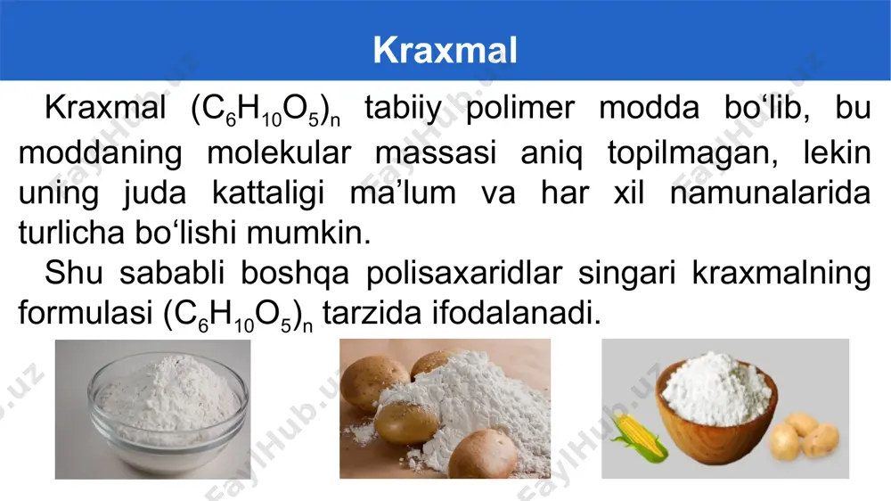 polisaxaridlarning olinishi va xossalari - Page 5