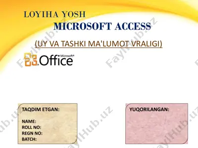 microsoft access — PPTX
