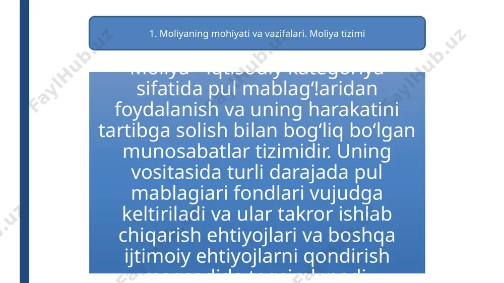 shi mutlaq miqdorda va uning yalpi ichki mahsulot (yaim)ga nisbatida aniq namoyon bo‘ladi. davlat byudjetining daromadlari va xarajatlari muvozanatda bo ‘lishini taqozo qiladi. lekin ko‘pchilik hollarda davlat byudjeti xarajatlarining daromadlardan ortiqchaligi kuzatiladi, buning oqibatida byudjet taqchilligi ro‘y beradi. byudjet taqchilligining o‘zgarishi xo‘jalik kon’yunkturasidagi joriy tebranishlar, ishlab chiqarishdagi davriy inqiroz va yuksalishlami ham aks ettiradi, inqirozlar davrida davlat byudjet mablag’ lari hisobidan iqtisodiyotning ma’lum sektorlarini moliyaviy ta’minlab turishga, umumdavlat ahamiyatiga ega bo’lgan tarmoqlarda investitsiyalar hajmini saqlab turishga majbur bo‘ladi. 0’rnatilgan xalqaro standartlarga ko‘ra byudjet taqchilligi yalmning 5% darajasidan oshmasligi lozim. byudjet taqchilligi, asosan, davlat qarzi hisobiga qoplanadi. davlat ichki qarzi - bu davlatning mamlakat ichida zayomlar va boshqa qim matli qog‘ozlarini chiqarish, turli nobyudjet fondlari (sug‘urta fondi, ishsizlik bo‘yicha sug‘urtalash fondi, pensiya fondi)dan qarz olish ko‘rinishidagi qarzlari. davlat tashqi qarzi - xorijiy davlatlardan, ulardagi jismoniy va yuridik shaxslardan, shuningdek, xalqaro moliyaviy tashkilotlardan olingan qarz. davlat qarzlari tashqi ichki davlat krediti - …