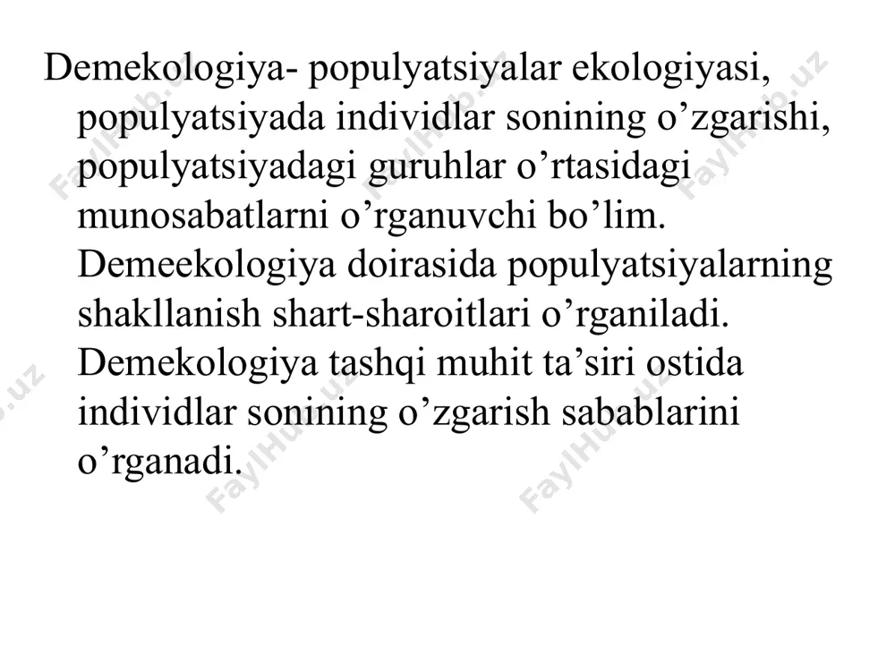 ekologiya. yashash muhitlari. ekologik omillar va ularning organizmga ta’siri - Page 5