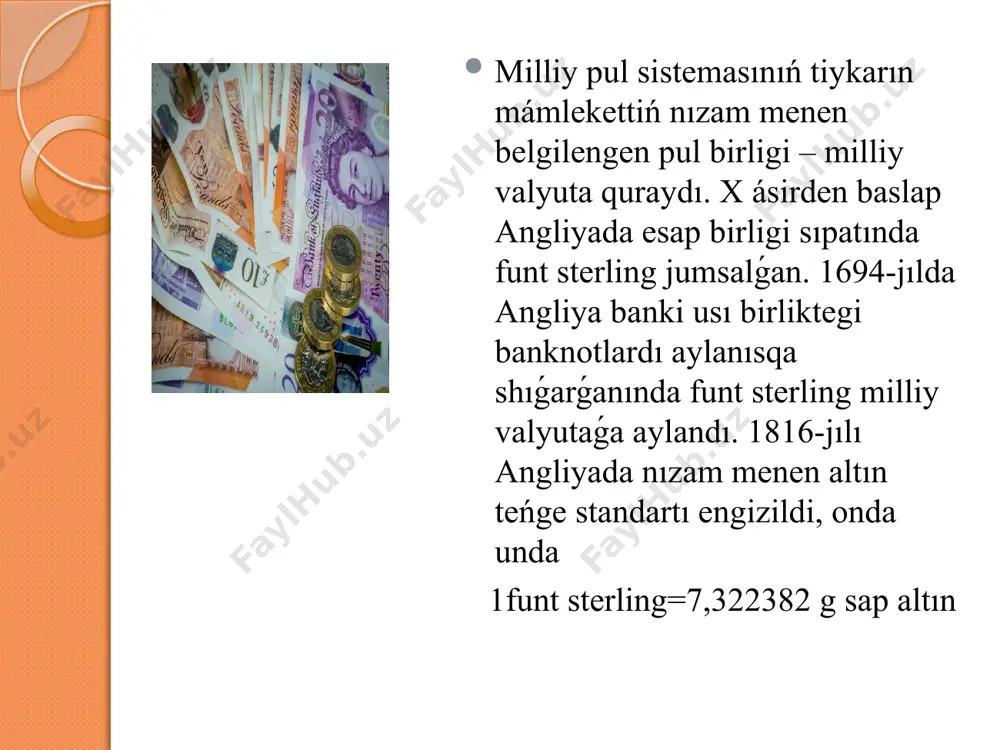 jańa valyuta sistemasí hám oníń rawajlaníw basqíshlarí - Page 5