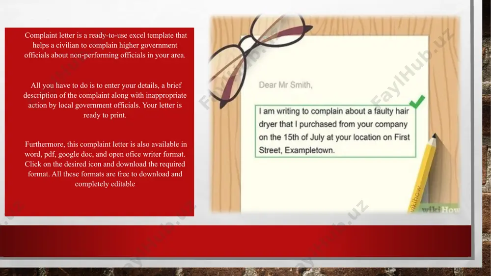 complaint letter excel shabloni - Page 4