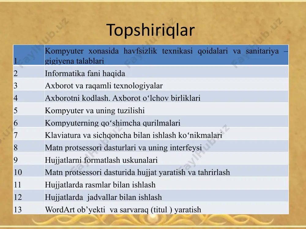 bir soatlik (juftlik) dars mashg’ulotini rejalashtirish - Page 3
