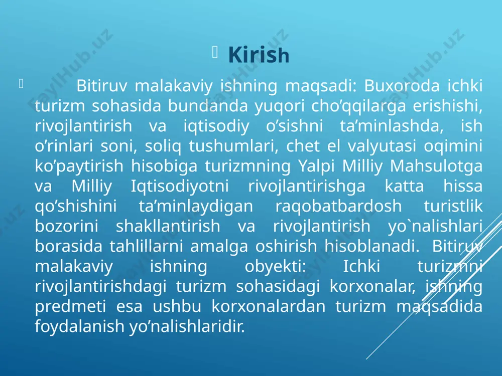 jizzax qashqadaryo navoiy namangan samarqand surxondaryo sirdaryo toshkent viloyati farg'ona xorazm toshkent shahri 11 9 14 2 8 5 1 48 2 4 5 2 3 234 ayrim ko’rsatkichlar bo’yicha jtt markaziy osiyo davlatlari reytingi (2015) o’zbekiston qozog’iston qirg’iziston turkmaniston tojikiston diqqatga sazovor joylarning sifati 4,7 3,0 4,0 3,4 4,0 infrastruktura 3,1 3,0 3,0 3,5 3,5 joylashuv 3,2 3,0 2,9 3,6 4,0 xizmat ko’rsatish 3,4 3,5 3,5 3,3 4,0 mehmondo’stlik 4,1 3,5 3,3 3,5 4,0 ekologiya 3,4 3,0 3,0 3,3 4,0 yuksalish 2,4 2,5 2,5 2,5 3,0 masaniy merodni qo’riqlash 3,3 2,5 2,8 3,0 4,0 davlat ko’magi 2,9 2,5 2,0 2,5 3,0 havfsizlikni saqlash 3,3 4,0 3,3 3,3 3,0 manba: mirzo ulug’bek nomidagi o’zbekiston milliy universiteti qosimov abduvoxid abdullaevichning “xalqaro turistlik va rekreasion zonalar tajribasini respublikamizda tadbig’i” nomli geografiya magistri akademik darajasini olish ichun dissertasiyasi. manba:o’zbekiston respublikasi davlat statistika qo’mitasi, “o’zbekistonda turizm 2016”, tosh. 2016, 144 bet kiruvchi turizm turlari …