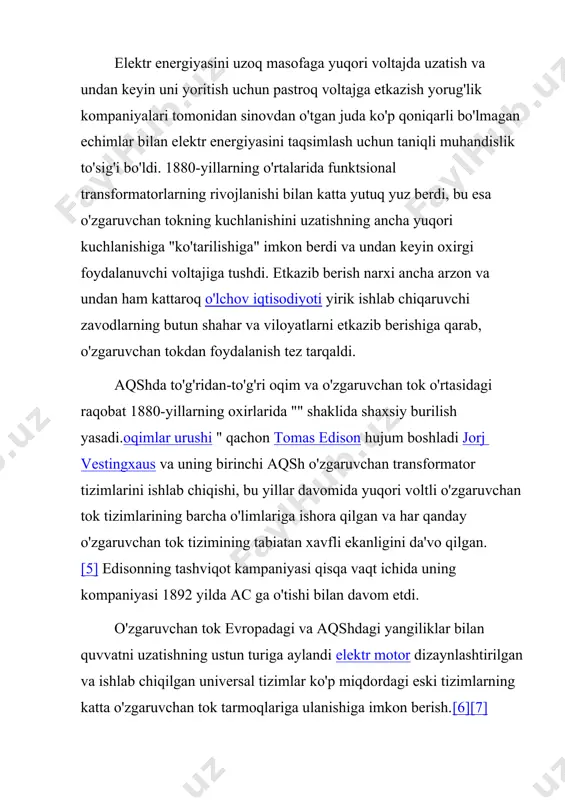 r to'g'ridan-to'g'ri tarqatish kuchlanishidan oziqlanadi; kommunal xizmatlarning aksariyat mijozlari transformatorga ulangan bo'lib, bu yorug'lik va ichki simi tizimlari tomonidan ishlatiladigan past kuchlanishli "foydalanish zo'riqishida", "besleme zo'riqishida" yoki "tarmoq voltajida" tarqatish kuchlanishini pasaytiradi. tarmoq konfiguratsiyasi yaqin stansiya yellounayf, kanadaning shimoli-g'arbiy hududlarida tarqatish tarmoqlari ikki turga bo'linadi, radial yoki tarmoq.[10] radial tizim har bir xaridorning bitta ta'minot manbaiga ega bo'lgan daraxt kabi joylashtirilgan. tarmoq tizimida parallel ravishda ishlaydigan bir nechta ta'minot manbalari mavjud. spot tarmoqlar konsentratsiyali yuklar uchun ishlatiladi. radial tizimlar odatda qishloq yoki shahar atroflarida qo'llaniladi. radial tizimlar, odatda, nosozlik yoki rejalashtirilgan parvarishlash kabi muammolar yuzaga kelganda tizimni qayta sozlash mumkin bo'lgan favqulodda ulanishlarni o'z ichiga oladi. buni ma'lum bir qismni tarmoqdan ajratish uchun kalitlarni ochish va yopish orqali amalga oshirish mumkin. uzoq oziqlantiruvchi tajribasi kuchlanishning pasayishi (quvvat omili buzilish) talab qiladi kondansatörler yoki kuchlanish regulyatorlari o'rnatilishi kerak. tizim elementlari orasidagi funktsional aloqalarni almashtirish orqali qayta konfiguratsiya qilish tarqatish tizimining operatsion …