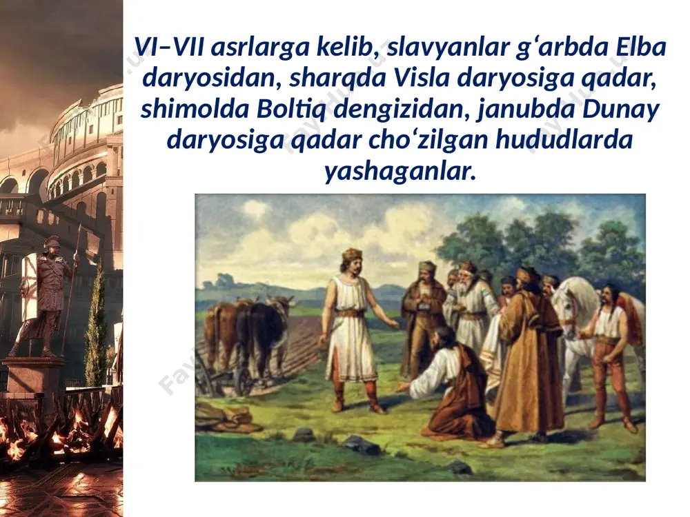 slavyanlar va ularda davlatlarning tashkil topishi. 7- sinf - Page 3