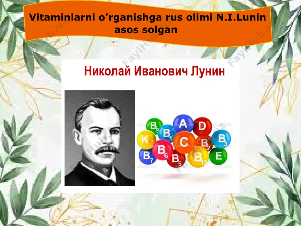"vitaminlar" mavzusida taqdimot - Page 4