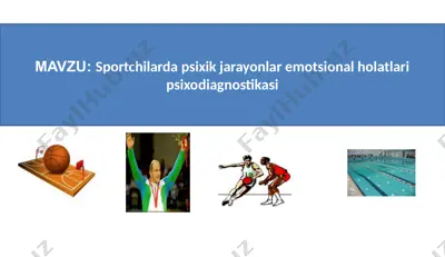 sport psixologiyasi fani haqida — PPTX