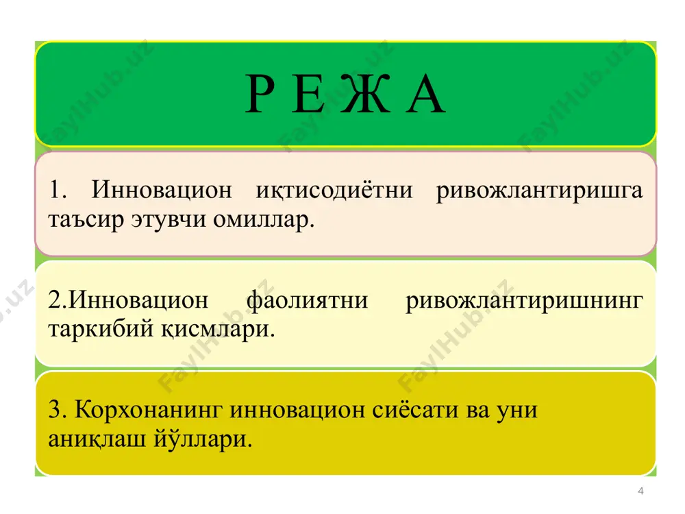 инновацион иқтисодиёт адабиётлар рўйхати - Page 4