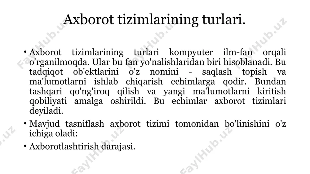 axborottizimlarining tasnifi - Page 4