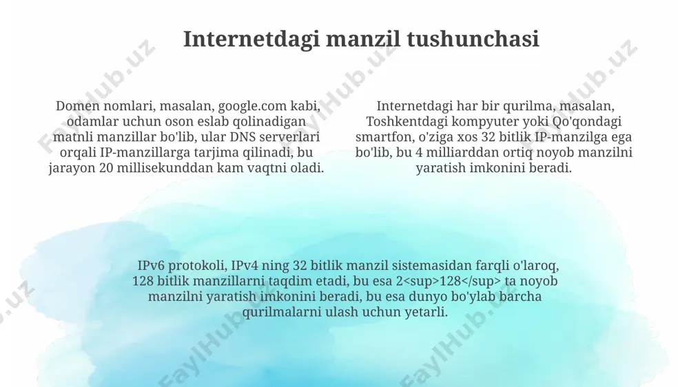 internet tarmog'ida adress tushunchasi - Page 4