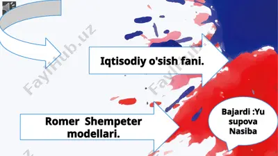 romer shempeter modellari — PPTX