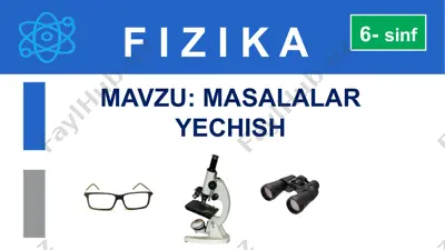 yorug‘likning shishadagi tezligi — PPTX