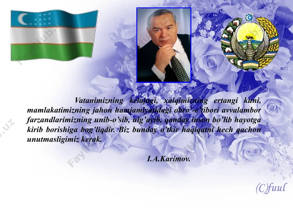 ijtimoiy, milliy, siyosiy, irqiy, diniy va boshqa belgilardan kelib chiqqan xilma-xil to’siqlar bilan turli guruhlarga ajratib tashlangan bo’lmasin, xalqlarning turmush tarzlarining hammasi bitta sayyora-yerda istiqomat qiladilar, hamma uchun bir umumiy bo’lgan muhitda hayot kechiradilar. insoniyat taraqqiyoti muqarrar tarzda toborabirlik, yaxlitlik, bog’liqlik, hamjihatlik tomon yuksalib borib, pirovardida jahon hamjamiyatini umuminsoniy hamdo’stlik darajasida olib chiqadi va uni jahon miqyosida siyosiy boshqarish imkoniyatlarini oshiradi. “turkiston umumiy uyi”, “osiyo –tinch okean mintaqasi birligi”, “amerika birligi”, “afrika birligi”, “atlantikadan uralgacha umumovrupo uyi” va sh.k. g’oyalar real voqelikka aylanishi uchun hozirgi jahon siyosatining nazariy va ilmiy – metodologik tarzda tahlil qilinayotgan o’zaro bg’liqligi insoniyatga katta ishonch va umid bog’ishlaydi. haqiqatdan ham hozirgi dunyoning o’zaro bog’liqligi va ularning rivojlanishi dunyoning bir butunligidan kelib siqqan holda qurilmoqda. chunki bir mamlakatga vujudga kelgan muammo boshqa mamlakatlarga ham o’z ta‘sirini ko’rsatmoqda. bunday muammolarni hal qilish ko’pchilik mamlakatlar va xalqlar oldida turgan vazifalarga aylanib bormoqda. davlatlar o’rtasidagi munosabatlarni “kuchga tayangan holda” …