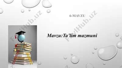 ta’lim mazmuni — PPTX