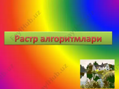 rastrli tasvirlar — PPT