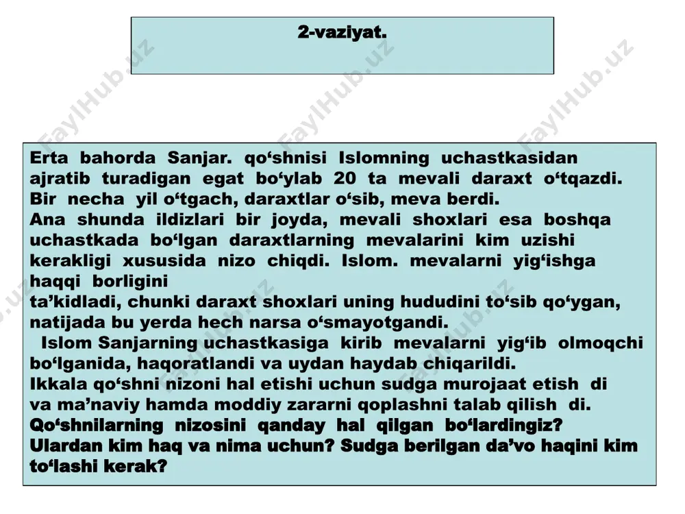 vaziyatlar va sudlar - Page 2
