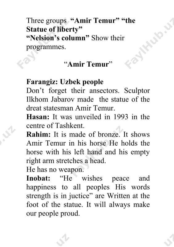 famous statues lesson plan - Page 4