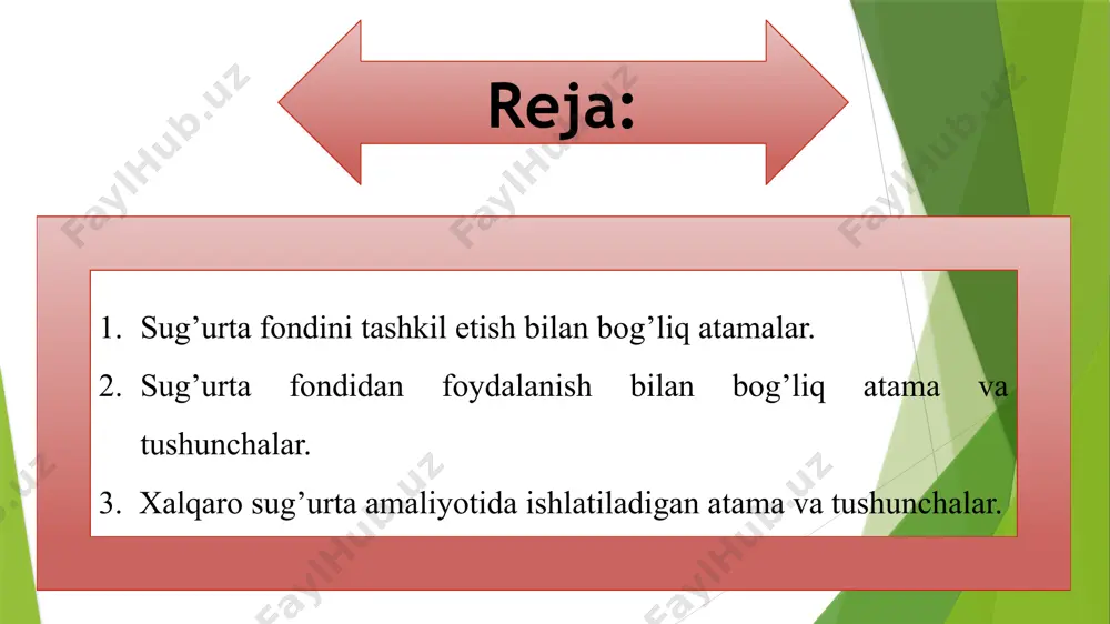 sug’urta sohasida qo’llaniladigan asosiy atama va tushunchalar - Page 2