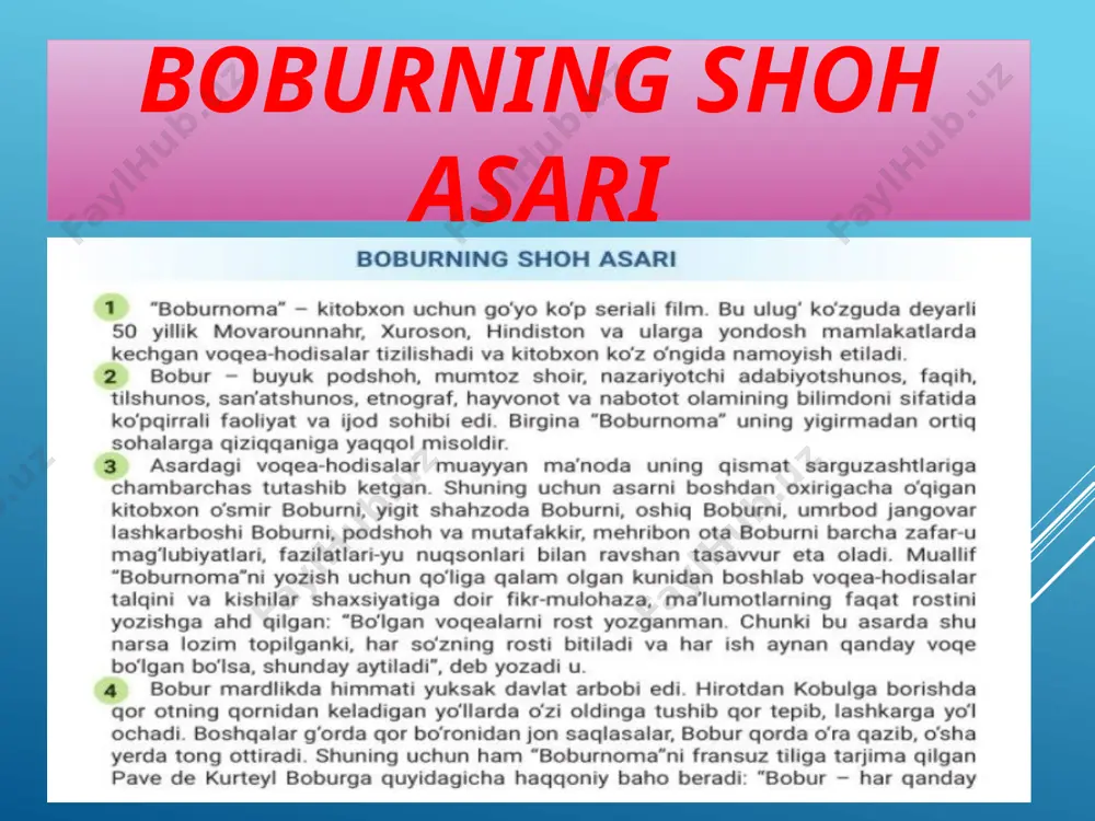 matn tuzish (boburning shoh asari) - Page 5
