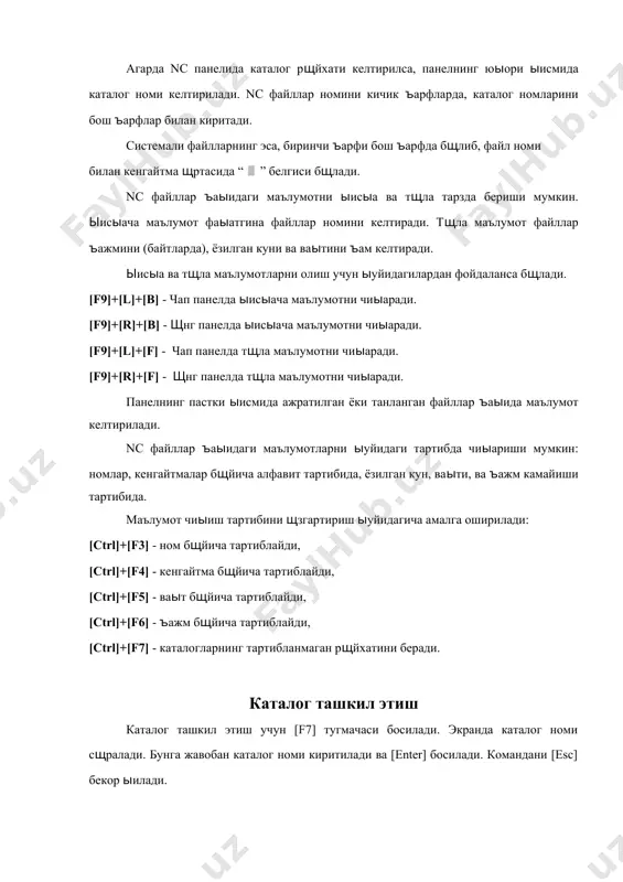 операцион системанинг “кобик” дастурлари norton commander дастури - Page 5