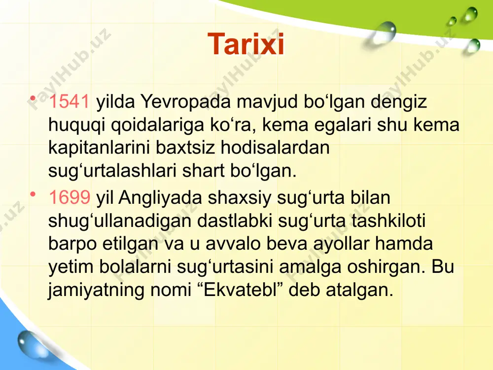shaxsiy sug‘urtaning mazmuni va turlari - Page 4