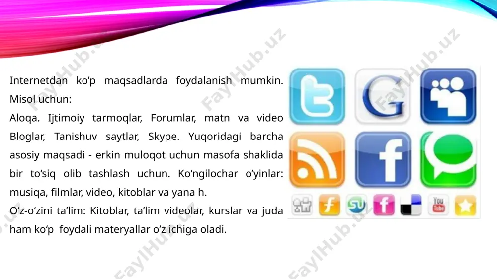tli sayt ham axborot evaziga pul ishlaydigandek tuyuladi. biroq birinchi holatda pul tashqaridan (reklama, sherikli dasturlar) kirib keladi, infobiznesda esa, siz muayyan bir axborot mahsulotini sotasiz va uning uchun mijozlaringizdan pul olasiz. quyidagilar axborot mahsulotlari bo‘lishi mumkin: • vebinarlar; • treninglar; • onlayn o‘quv kurslari; • elektron kitoblar. veb-saytlar va veb-ilovalarni naqd pul evaziga ko‘rib chiqish agar siz veb-brauzeringizdan mohirona foydalana olsangiz, unda veb-saytlarni ko‘rib chiqish vaqtingizni to‘lovli va qiziqarli ishga aylantirish vaqti keldi. usertesting.com kabi yangi platformalar xohlovchilarga barcha turdagi veb-saytlarni ko‘rib chiqishlari uchun pul to‘laydi. har bir ko‘rib chiqish uchun 20 daqiqa vaqt sarflanadi 10 aqsh dollari hajmida pul to‘lanadi. ro‘yxatdan o‘tib, ko‘rib chiqish testini to‘ldiring va “kirish” papkangizda ko‘rib chiqilishi zarur bo‘lgan veb-saytlar ro‘yxatini qabul qilib oling. ijtimoiy tarmoqlar bilan ishlash bunday ishni frilans birjalarida ham topsa bo‘ladi, bu ish alohida ko‘nikmalarni talab qilmaydi. odatda bu ish layk qo‘yish, repost qilish yoki guruhga qo‘shilish kabilarni o‘z ichiga …