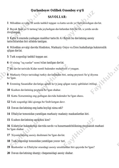 xorazm davlati tarixi — PDF