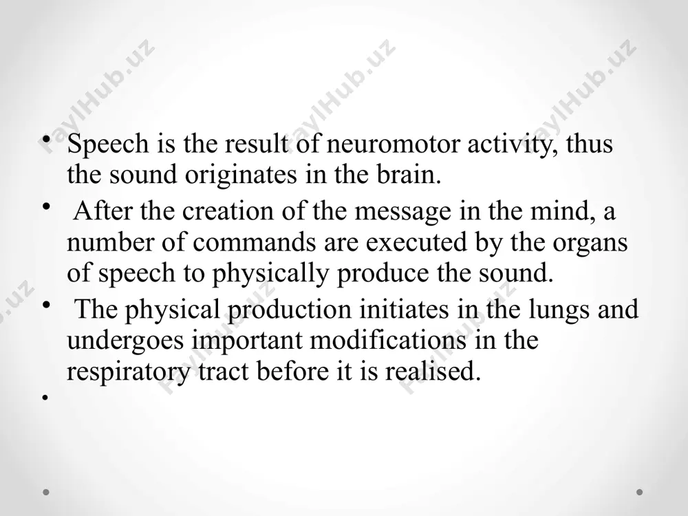it may meet a complete closure (plosives), an almost complete closure (fricatives), or a smaller degree of closure (approximants), or the air might escape in more exceptional ways, around the sides of the tongue (laterals), or through the nasal cavity (nasals). when the obstruction totally blocks the airflow, it is called a complete or occlusive obstruction. the obstruents and sonorants with this type of obstruction are classified under one of two terms: plosive obstruents: /p/, /b/, /t/, /d/, /k/, /ɡ/; nasal sonorants: /m/, /n/, /ŋ/. in the production of the plosive obstruents, the air is obstructed and then released with a small burst of noise (plosion). they are also defined as stops because they cannot be prolonged. when the closure is not quite complete, it is called constrictive. the air either escapes through a narrow passage and makes a hissing sound for obstruents, or it penetrates through the sides of …