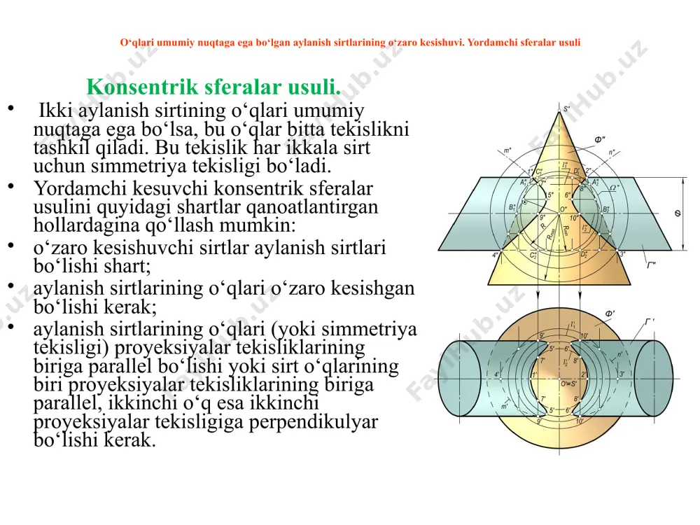 sirtlarning o‘zaro kesishish chizig‘ini yasash - Page 4