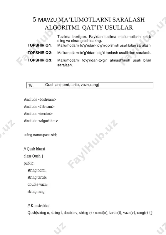 malumotlar tuzilmasi va algoritmlash fanidan amaliy topshiriq - Page 2