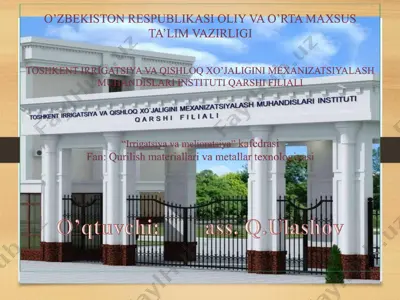 mineral bog‘lovchi moddalar va qurilish materiallari — PDF