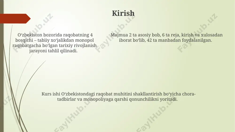 raqobat muhitini shaklantirish bo'yicha chora tadbirlar - Page 5
