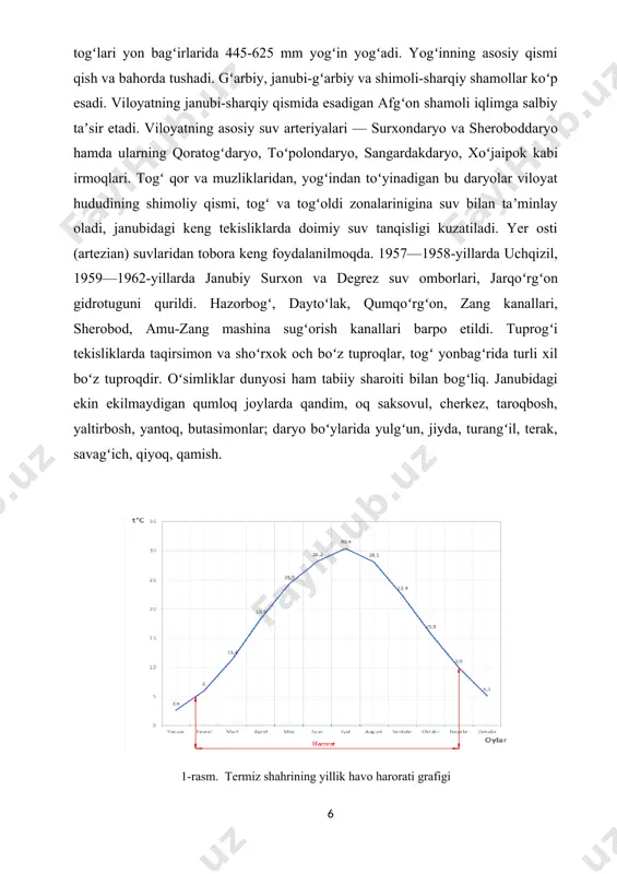 hiqarish va kommunal-ombor zonalarda 60 3,5 2-4 35 1,5 250 50 4000 1000 shahar ahamiyatidagi shahar ko’chasining texnik-iqtisodiy parametrlari 2-jadval № ko’rsatkichlar qiymati o’lchov birligi 1 ko‘chalar toifasi ii.tuman ahamiyatidagi magstral ko’cha 2 harakat yo‘lagining eni, m 3.75 m 3 harakat yo‘lagining soni 6 dona 4 qizil chiziqlardagi eng katta eni, m 50 m 5 yo‘l o‘qi bo‘ylab to‘siqlar o‘rnatilmaganda markaziy ajratuvchi tasmaning eng kam kengligi 0.1 m 6 yo‘l o‘qi bo‘ylab to‘siqlar o‘rnatilganda markaziy ajratuvchi tasmaning eng kam kengligi 1 m 7 yo‘l poyining kengligi 25 m 8 rejadagi egrilik radiuslari 50 m 9 eng kata bo‘ylama nishablik 60 о/oo 10 tarhdagi egrilikning eng kichik radiusi, m 250 m 11 vertikal egrilarning eng kichik radiuslari, m qavariq botiq 4000 1000 m 12 harakat jadaligi 11000 dona/sutka 2-rasm shahar ahamiyatidagi magistral ko’chaning andozaviy kondalang kesimi iii.shahar yo‘llari va ko‘chalari rejasi menga berilgan topshiriq bo‘yicha shahar ahamiyatidagi magistral ko‘chasini rejadagi va …