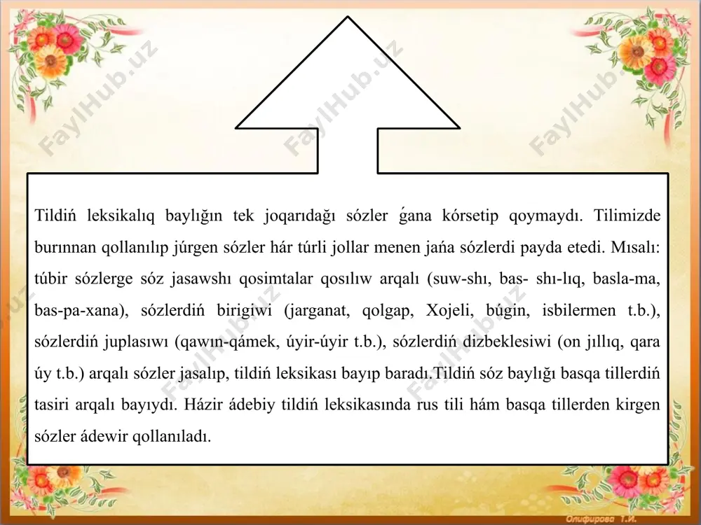qaraqalpaq tiliniń leksikalıq qatlamları - Page 5
