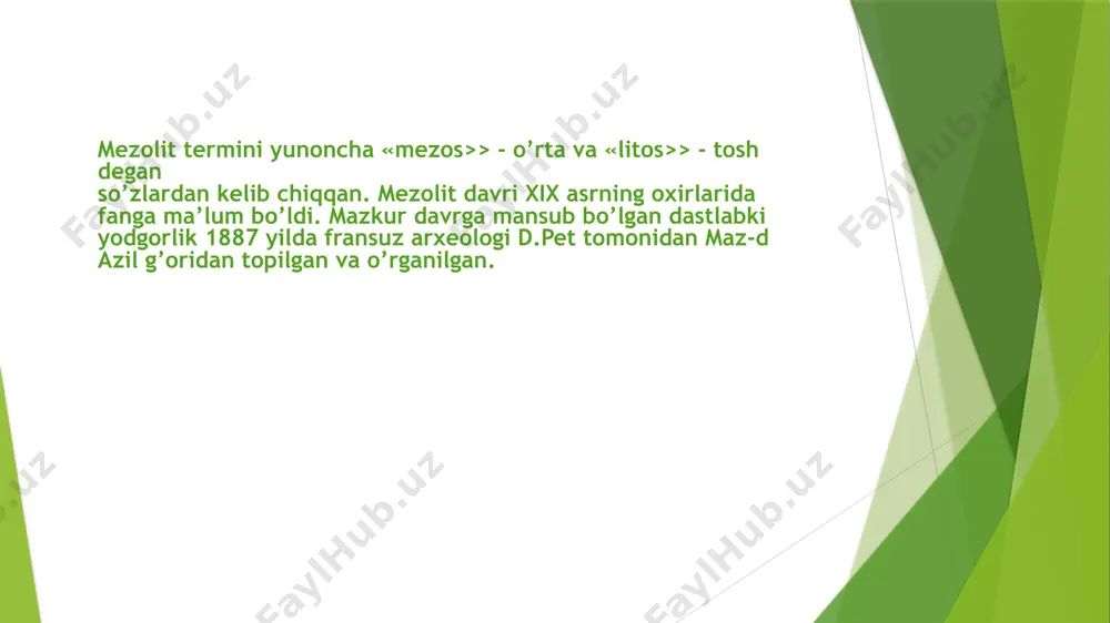 mezolitdavri mehnat qurollari va ularga ishlov berish texnikasi - Page 3