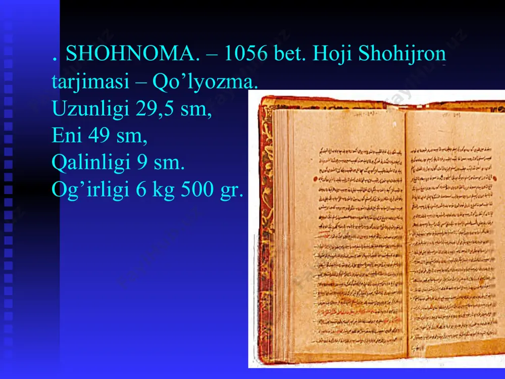 xamsa, boqirg”on kitobi, shohnoma - Page 4