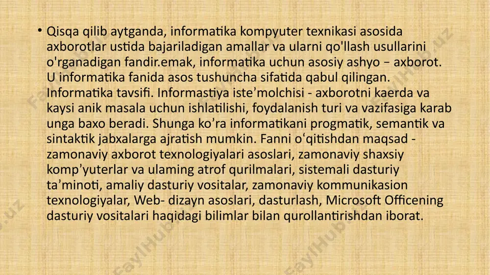 informatika va axborot texnologiyalari fani - Page 5