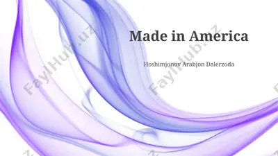 made in america — PPTX
