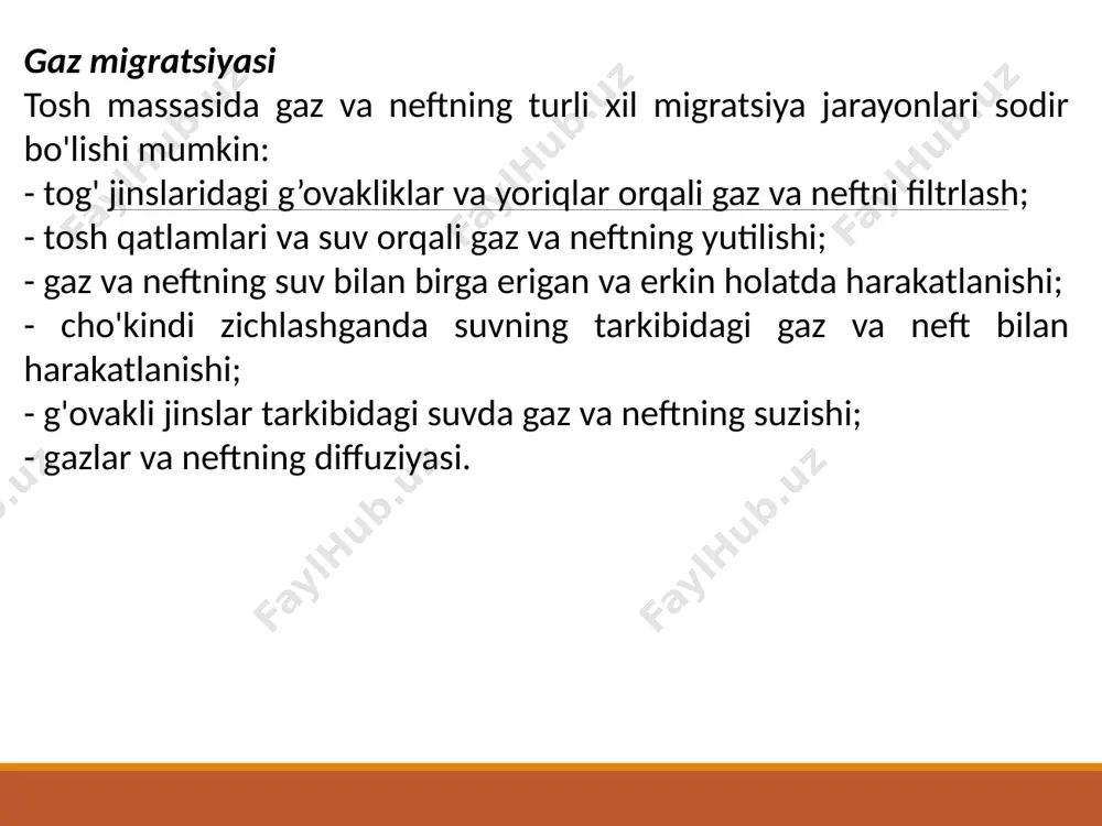 issiqlik o’tkazish qonunlari bilan aniqlanadi va quyidagi kinetik tenglama orqali ifodalanadi: massa almashinish yoki diffuzion jarayonlar – bu shunday jarayonlarki, bunda konsentratsiyasi yuqori fazadan konsentratsiyasi past fazaga turli agregat holatlarda massa o’tadi. bu jarayonlarda absorbsiya va desorbsiya, haydash va rektifikatsiya, adsorbsiya, ekstraksiyalash, erish, kristallanish, namlash, quritish, ion almashinish va boshqalar kiradi. massa almashinish jarayonlarning tezligi massa o’tkazish qonunlari bilan aniqlanadi va quyidagi kinetik tenglama orqali topiladi: mexanik jarayonlar – bu shunday jarayonlarki, ularda qattiq jismlarning faqat mexanik o’zaro ta’sirida o’tadi. ularga qattiq, sochiluvchan materiallarni maydalash, klassifikatsiyalash (sinflash), presslash, granullash va boshqalar kiradi. kimyoviy jarayonlar – bu shunday jarayonlarki, ularda moddalarning kimyoviy tarkibi va xossalari o’zgarishi bilan xarakterlanadi. ushbu jarayonlarning tezligi kimyoviy kinetika qonunlari bilan aniqlanadi va quyidagi tenglama yordamida ifodalanadi: shunday qilib, yuqorida ko’rib chiqilgan hamma kinetik tenglamalar quyidagi umumiy ko’rinishga keltirilishi mumkin: i = l * x bu yerda, i – jarayonni o’tish tezligi, x – jarayonni harakatga keltiruvchi …
