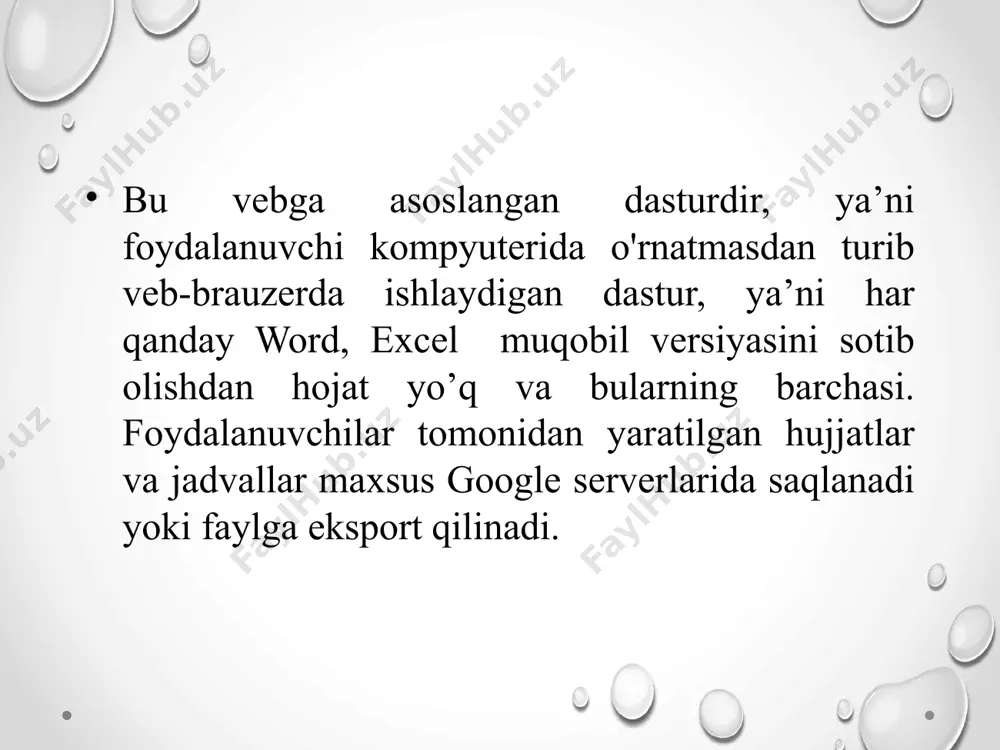 inxronizatsiya va axborot almashinuviga bog’liqdir. dropbox serverdan fayllarni o'chirib, keyin ma’lumotlarni qayta tiklash imkoniyatiga ega bo'ldi, plus fayl o'zgarishlar tarixi oxirgi 30 kun muddatga mavjud bo'lgan, amalga oshiriladi, deb, yuklab olish tarixini keladi google taqvimdan foydalanish google taqvim, o'zingizning voqealaringizni kuzatib borish va kalendarlarni boshqalar bilan baham ko'rish imkonini beruvchi bepul veb-va mobil taqvim. shaxsiy va professional dasturlarni boshqarish uchun ideal vosita. bu juda oddiy va juda kuchli. agar sizda google hisobi mavjud bo'lsa, google taqvimga kirishingiz mumkin. calendar.google.com saytiga borish yoki undan foydalanish uchun android telefoningizda taqvim ilovasini ochishingiz kerak tadbirlarni google taqvimga qo'shish voqealar qo'shish uchun siz faqat oylik ko'rinishdagi kunni yoki kun yoki hafta ko'rinishida bir soatni bosishingiz kerak. muloqot oynasi kun yoki soatni ko'rsatadi va hodisani tezda rejalashtirish imkonini beradi. yoki batafsil ma'lumotni bosib, batafsil ma'lumotni qo'shishingiz mumkin. chapdagi matnli havolalardan voqealarni qo'shishingiz mumkin. bundan tashqari, outlook, ical yoki yahoo-dan voqealar bilan to'la bir kalendarni birdan …