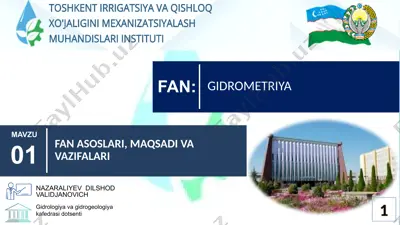 gidrometriya — PPTX