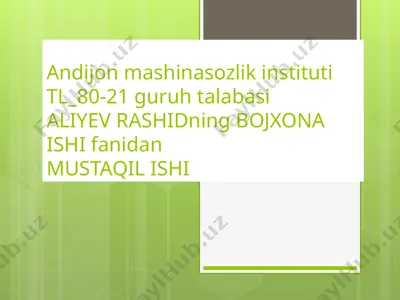 bojxona nazorati va uning shakllari — PPTX