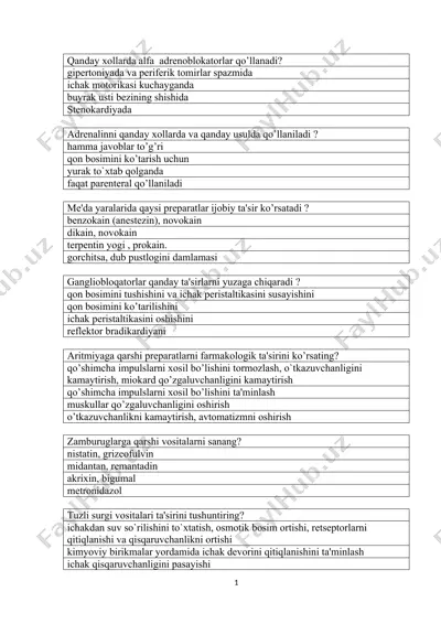 adrenoblokatorlar — DOCX