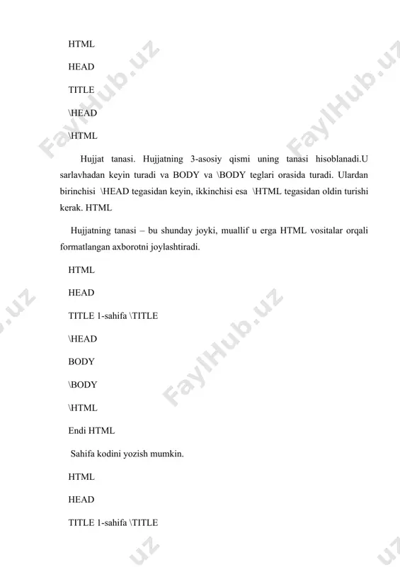 html tili va uning imkoniyatlari - Page 4