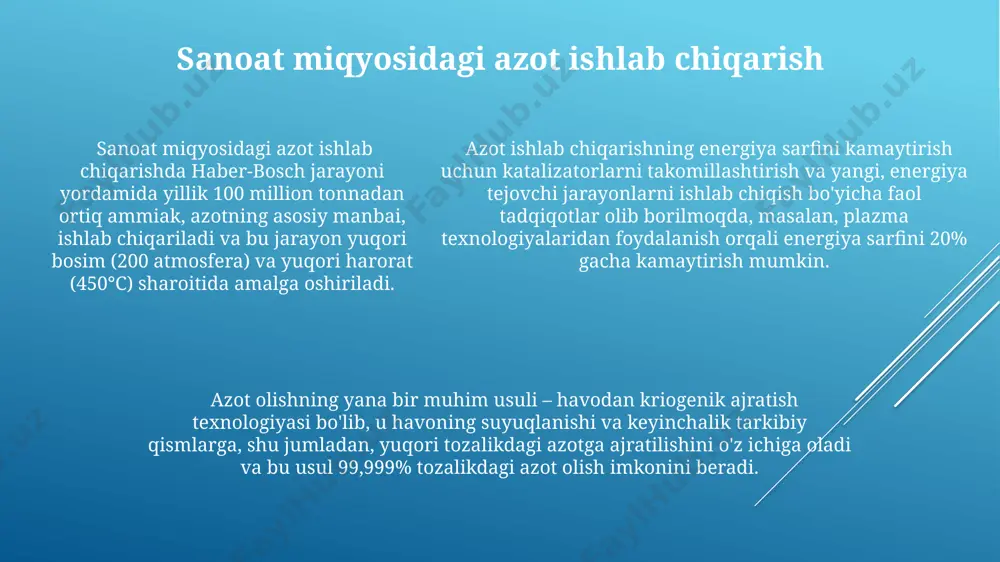 azot olish texnologiyasi - Page 5