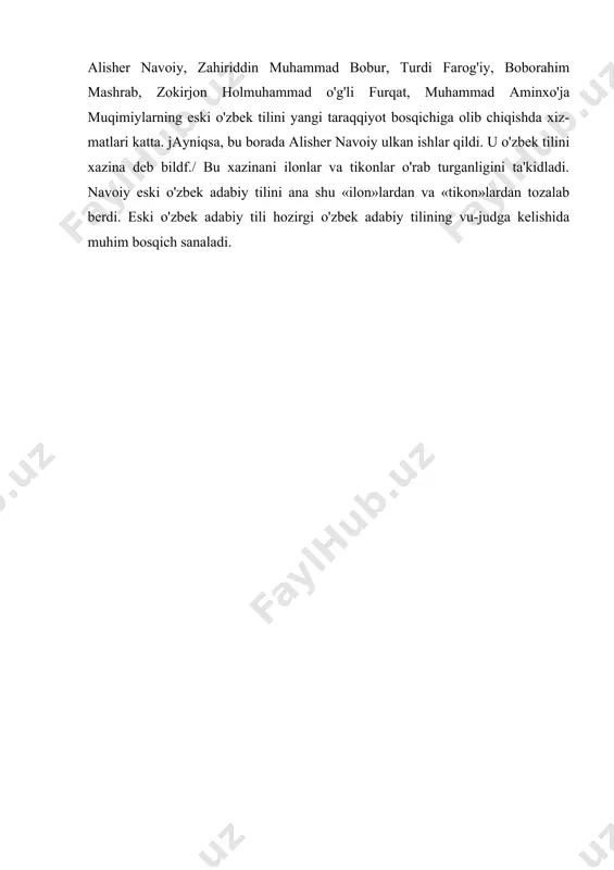 o'zbek adabiy tilining taraqqiyot bosqichlari - Page 5